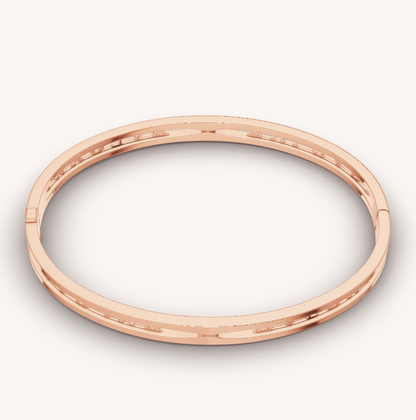 [Royal Top]ZERO 1 SPIRAL LOGO PINK GOLD BRACELET