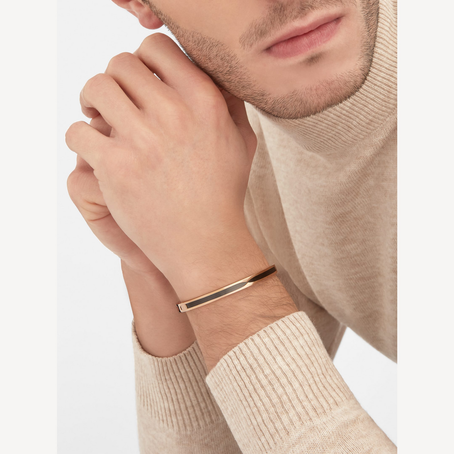 [Royal Top]ZERO 1 PINK GOLD WITH BLACK CERAMIC BRACELET