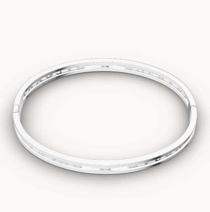 [Royal Top]ZERO 1 SPIRAL LOGO SILVER BRACELET