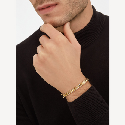 [Royal Top]ZERO 1 SPIRAL AND PAVED DIAMOND GOLD BRACELET