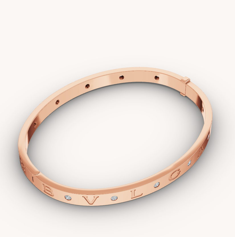 [Royal Top]ZERO 1 PINK GOLD 12 DIAMONDS BRACELET