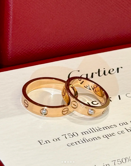 [Royal Top]LOVE RING 4MM 1 DIAMOND