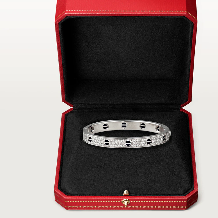 [Royal Top]LOVE BRACELET 6.1MM DIAMOND-PAVED CERAMIC
