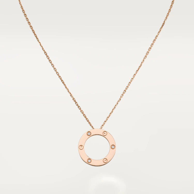 [Royal Top]LOVE NECKLACE 16MM 3 DIAMONDS