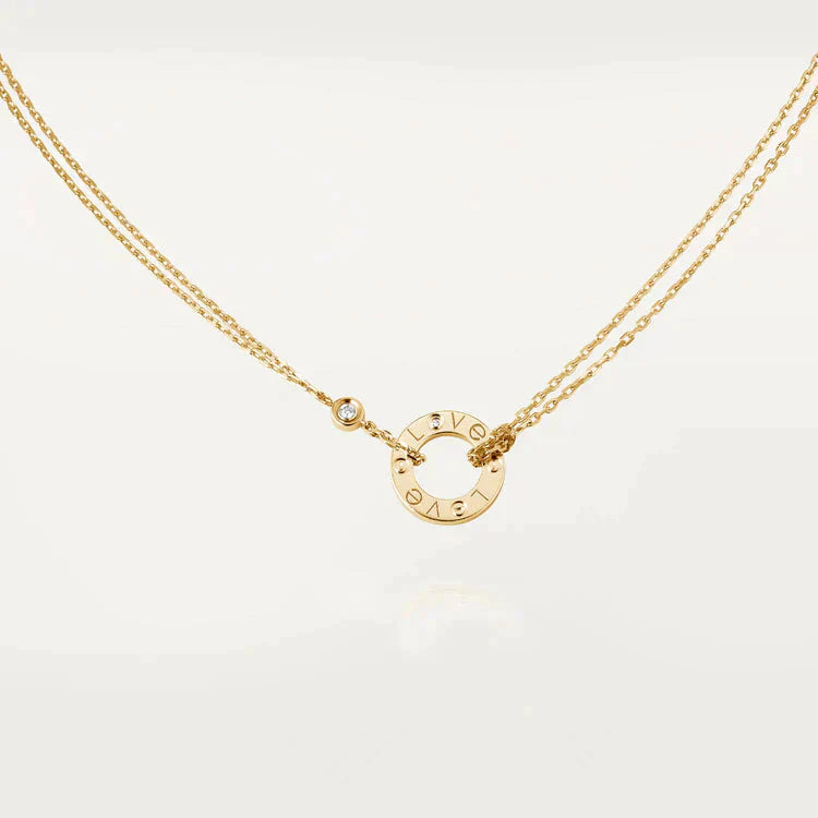 [Royal Top]LOVE NECKLACE 16MM 2 DIAMONDS