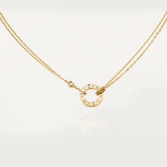 [Royal Top]LOVE NECKLACE 16MM 2 DIAMONDS