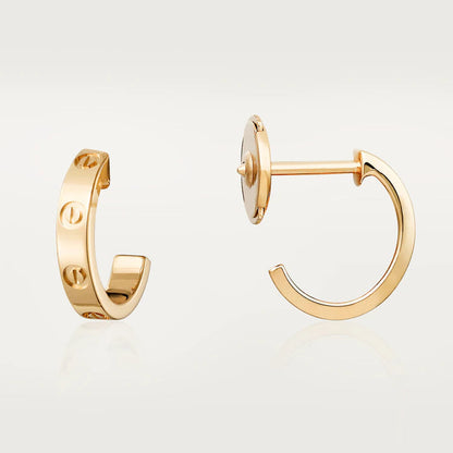 [Royal Top]LOVE EARRINGS 2.65MM PINK GOLD