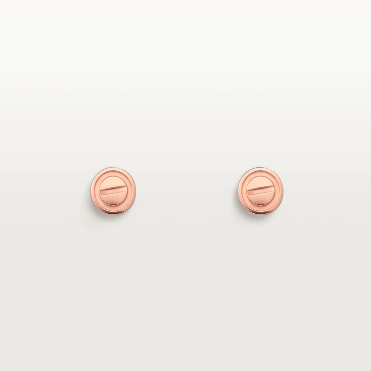 [Royal Top]LOVE EARRINGS PINK GOLD 10MM