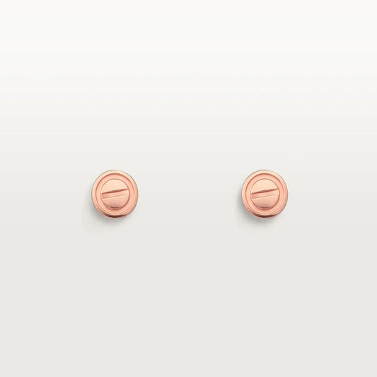 [Royal Top]LOVE EARRINGS PINK GOLD 10MM
