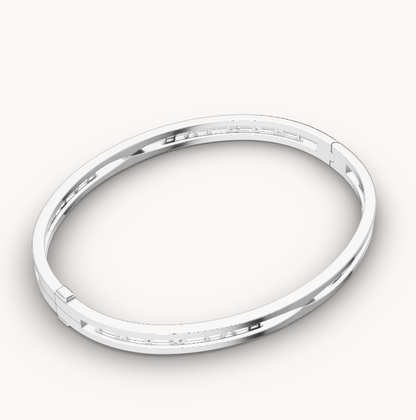 [Royal Top]ZERO 1 SPIRAL LOGO SILVER BRACELET