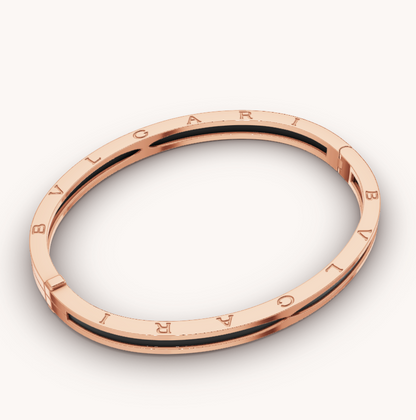 [Royal Top]ZERO 1 PINK GOLD WITH BLACK CERAMIC BRACELET