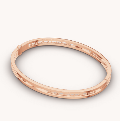 [Royal Top]ZERO 1 SPIRAL LOGO PINK GOLD BRACELET
