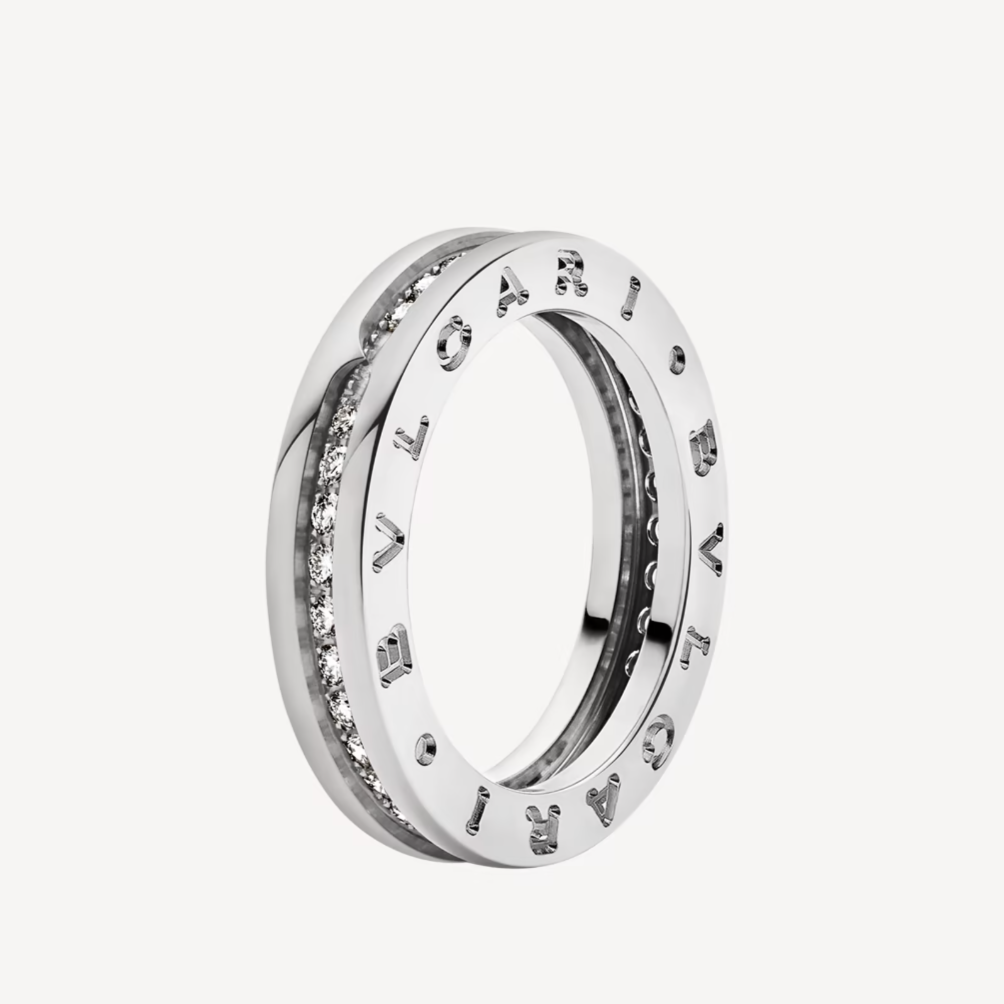 [Royal Top]ZERO 1 ONE-BAND PAVED DIAMONDS ON THE SPIRAL RING