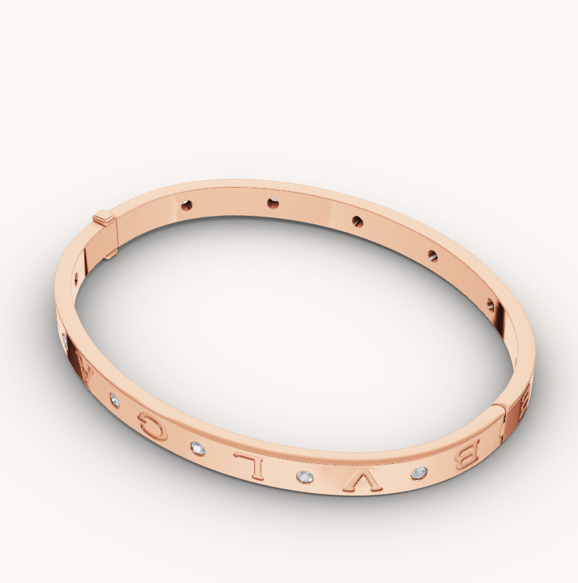 [Royal Top]ZERO 1 PINK GOLD 12 DIAMONDS BRACELET