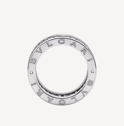[Royal Top]ZERO 1 WITH PAVED DIAMONDS ON THE SPIRAL RING