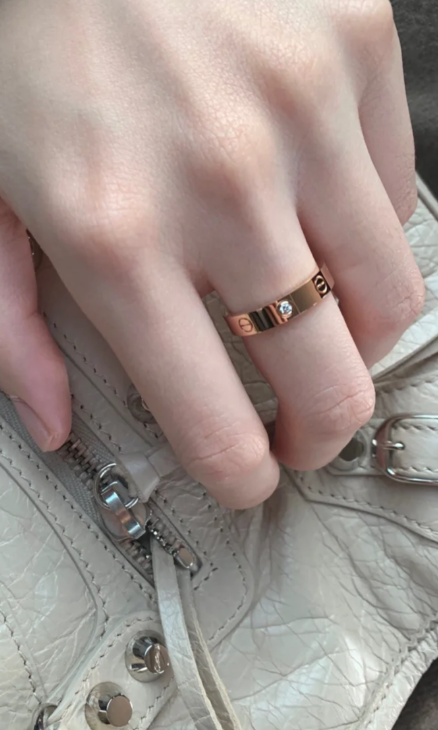 [Royal Top]LOVE RING 4MM 1 DIAMOND