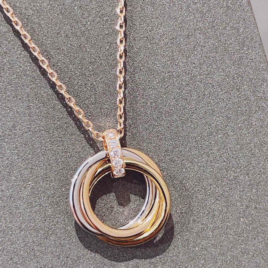 [Royal Top]TRINITY NECKLACE GOLD  DIAMONDS