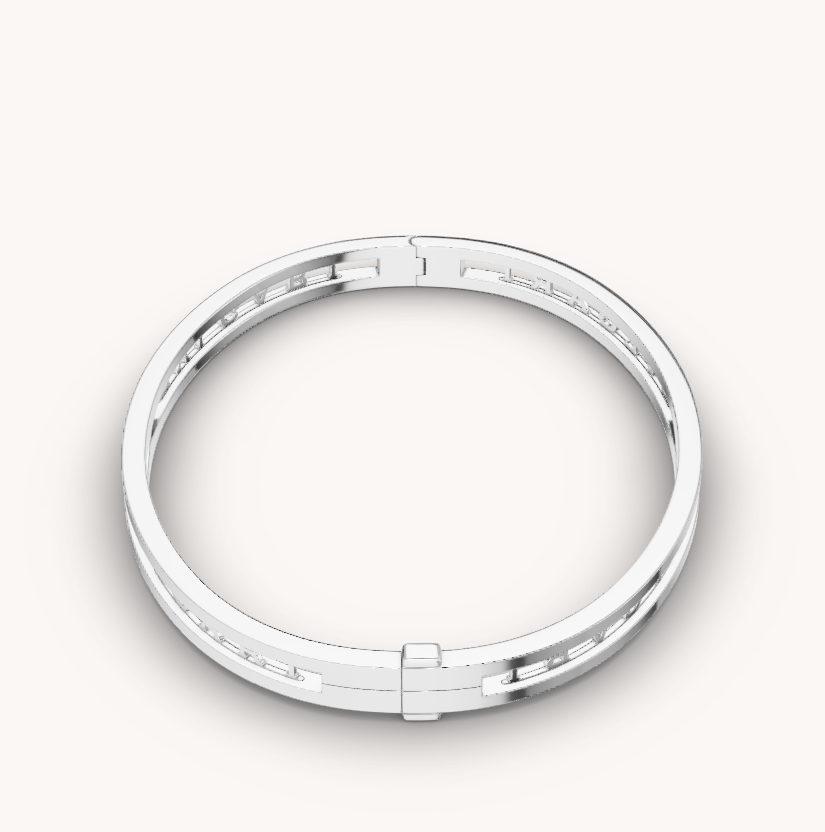 [Royal Top]ZERO 1 SPIRAL LOGO SILVER BRACELET