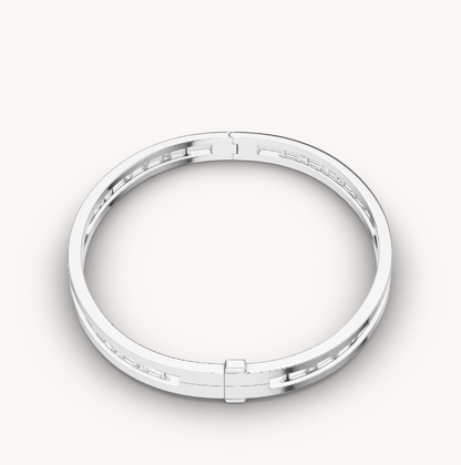 [Royal Top]ZERO 1 SPIRAL LOGO SILVER BRACELET