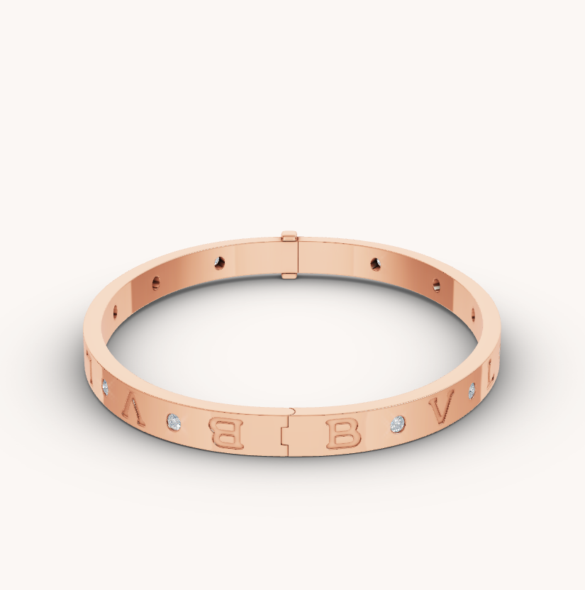 [Royal Top]ZERO 1 PINK GOLD 12 DIAMONDS BRACELET