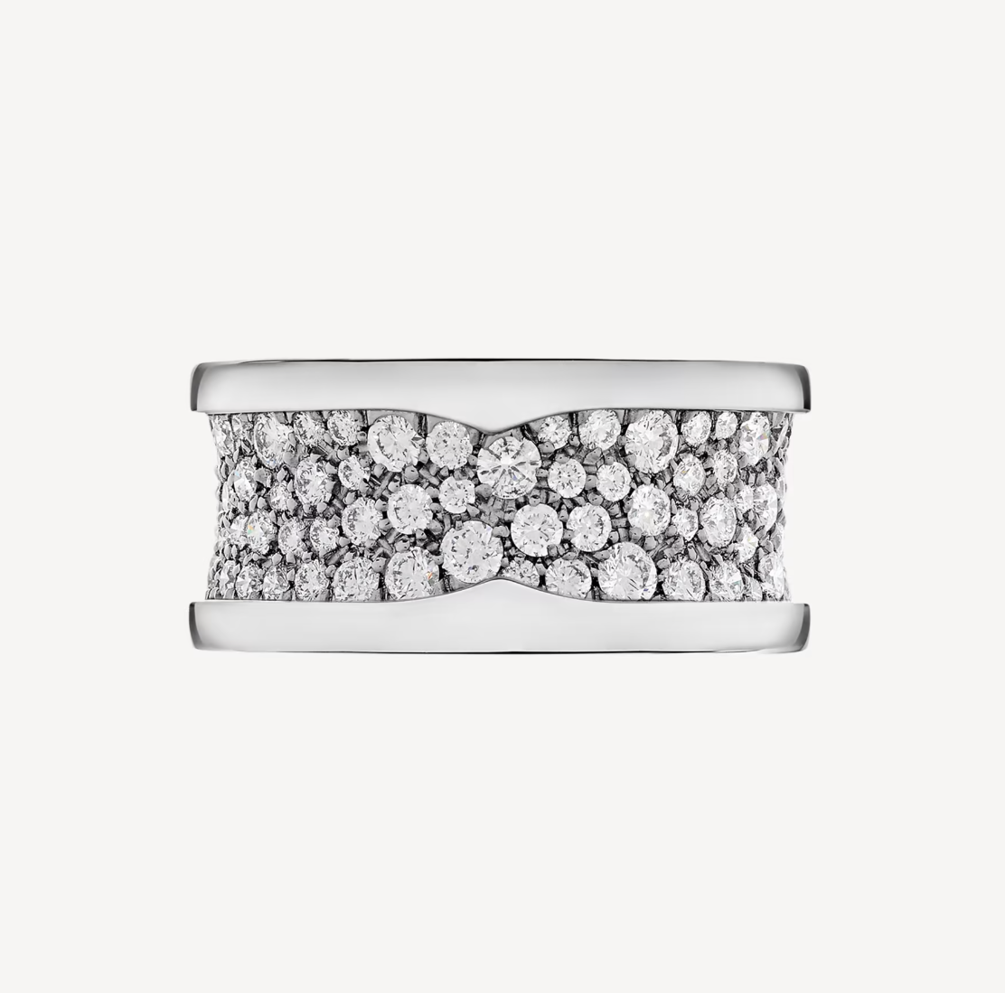 [Royal Top]ZERO 1 WITH PAVED DIAMONDS ON THE SPIRAL RING