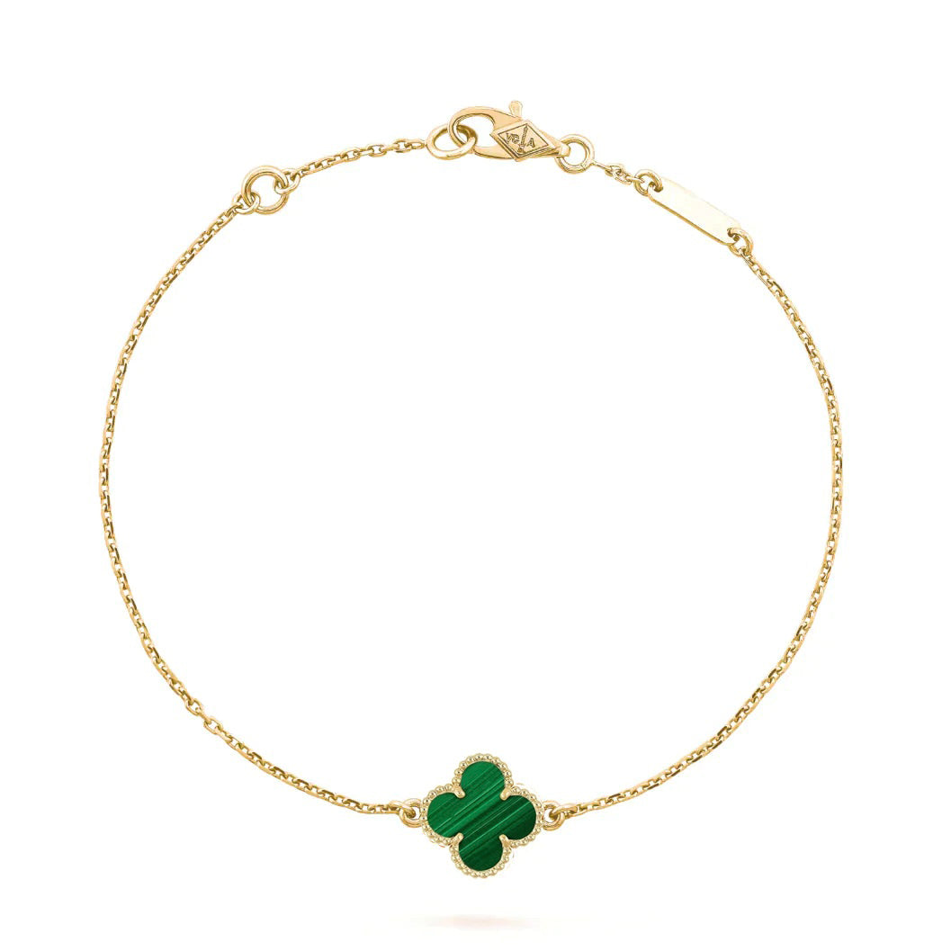 [Royal Top]CLOVER BRACELET MALACHITE 1 MOTIF