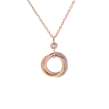 [Royal Top]TRINITY SILVER GOLD PINK GOLD NECKLACE