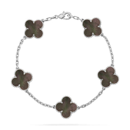 [Royal Top] CLOVER 5 MOTIF GRAY MOP BRACELET COLLECTION