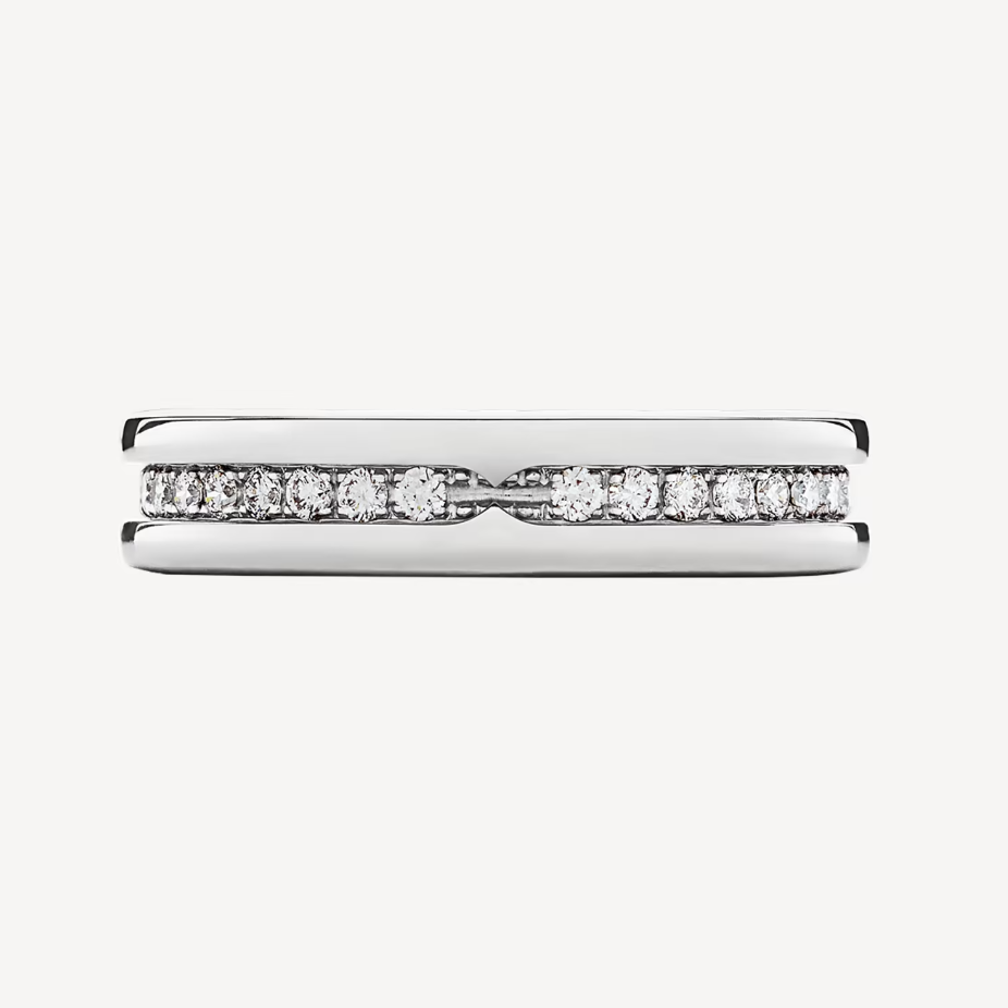 [Royal Top]ZERO 1 ONE-BAND PAVED DIAMONDS ON THE SPIRAL RING
