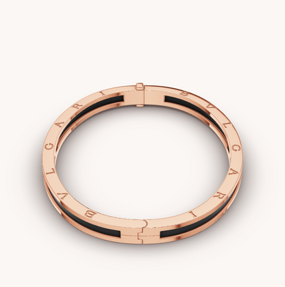 [Royal Top]ZERO 1 PINK GOLD WITH BLACK CERAMIC BRACELET