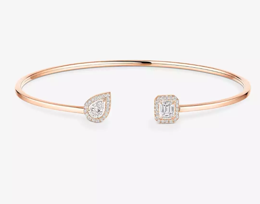 [Royal Top] M Delicate Double-Diamond Bracelet