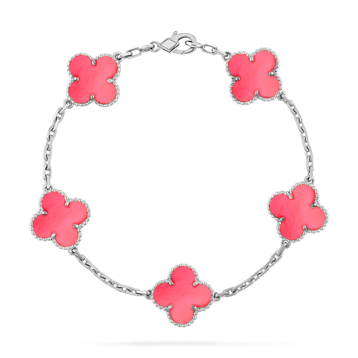 [Royal Top] CLOVER 5 MOTIFS  PINK MOP BRACELET COLLECTION