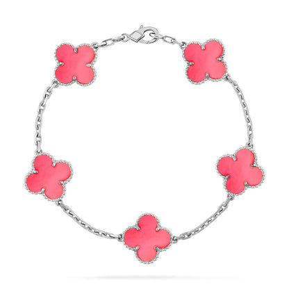 [Royal Top] CLOVER 5 MOTIFS  PINK MOP BRACELET COLLECTION