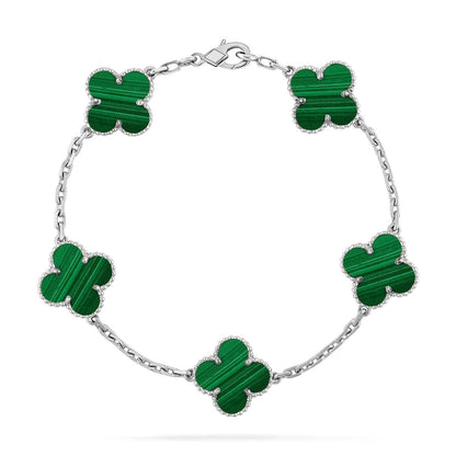 [Royal Top] CLOVER 5 MOTIF MALACHITE BRACELET COLLECTION