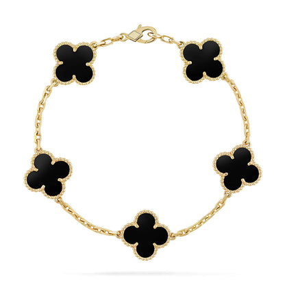 [Royal Top] CLOVER 5 MOTIF ONYXS BRACELET COLLECTION