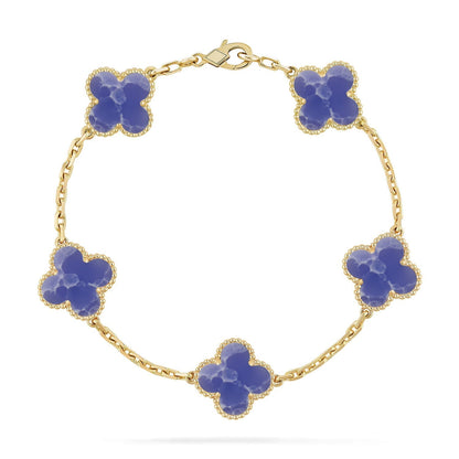 [Royal Top]CLOVER 5 MOTIF BLUE VEINS BRACELET COLLECTION