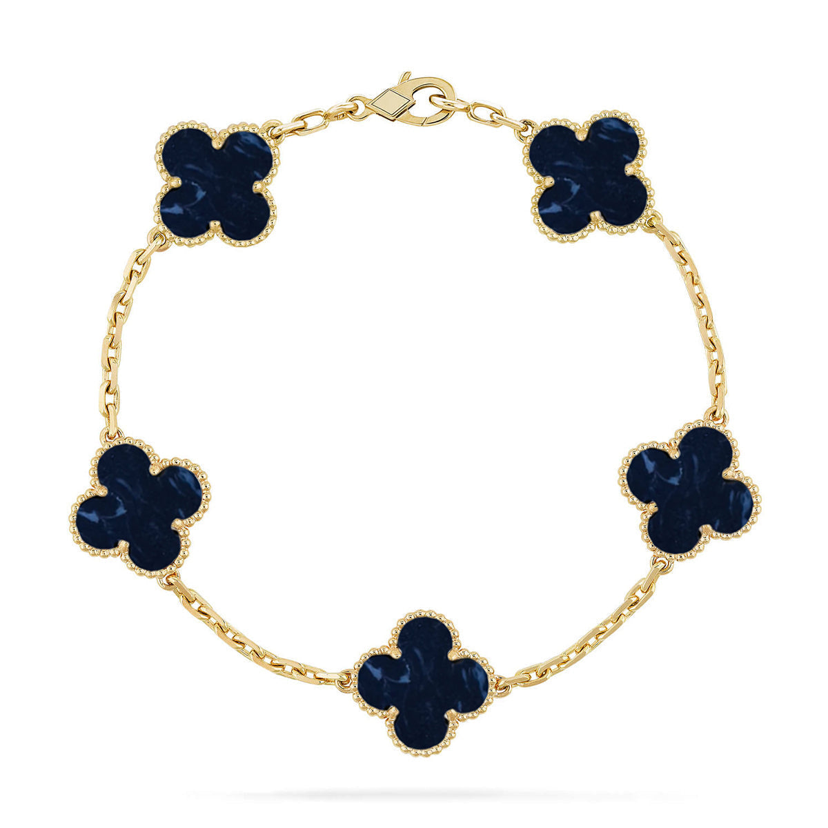 [Royal Top]CLOVER 5 MOTIF PIETERSITE BRACELET COLLECTION