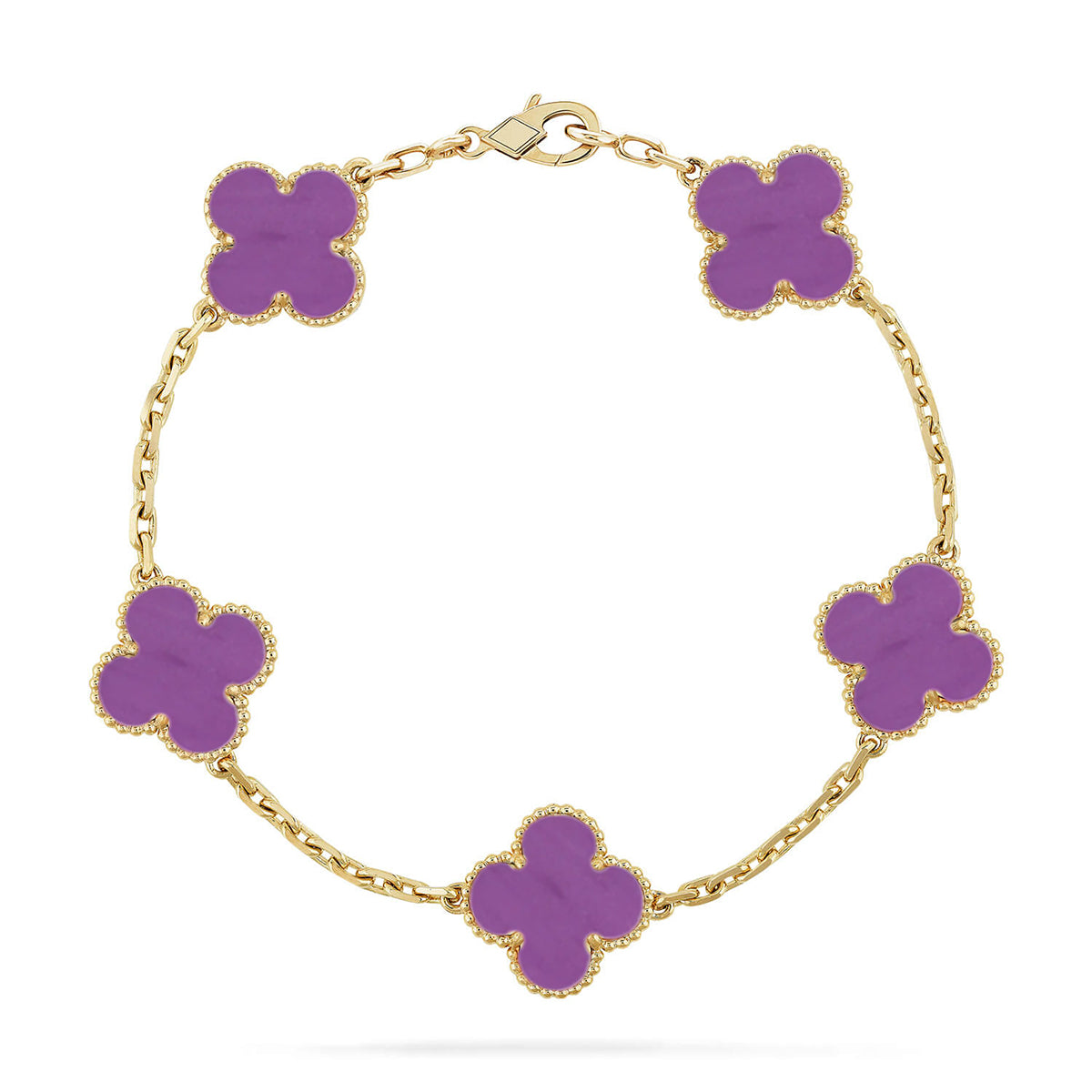 [Royal Top] CLOVER 5 MOTIF VIOLET BRACELET COLLECTION