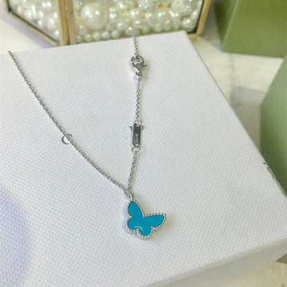 [Royal Top]BUTTERFLY TURQUOISE BUTTERFLY BRACELET SILVER