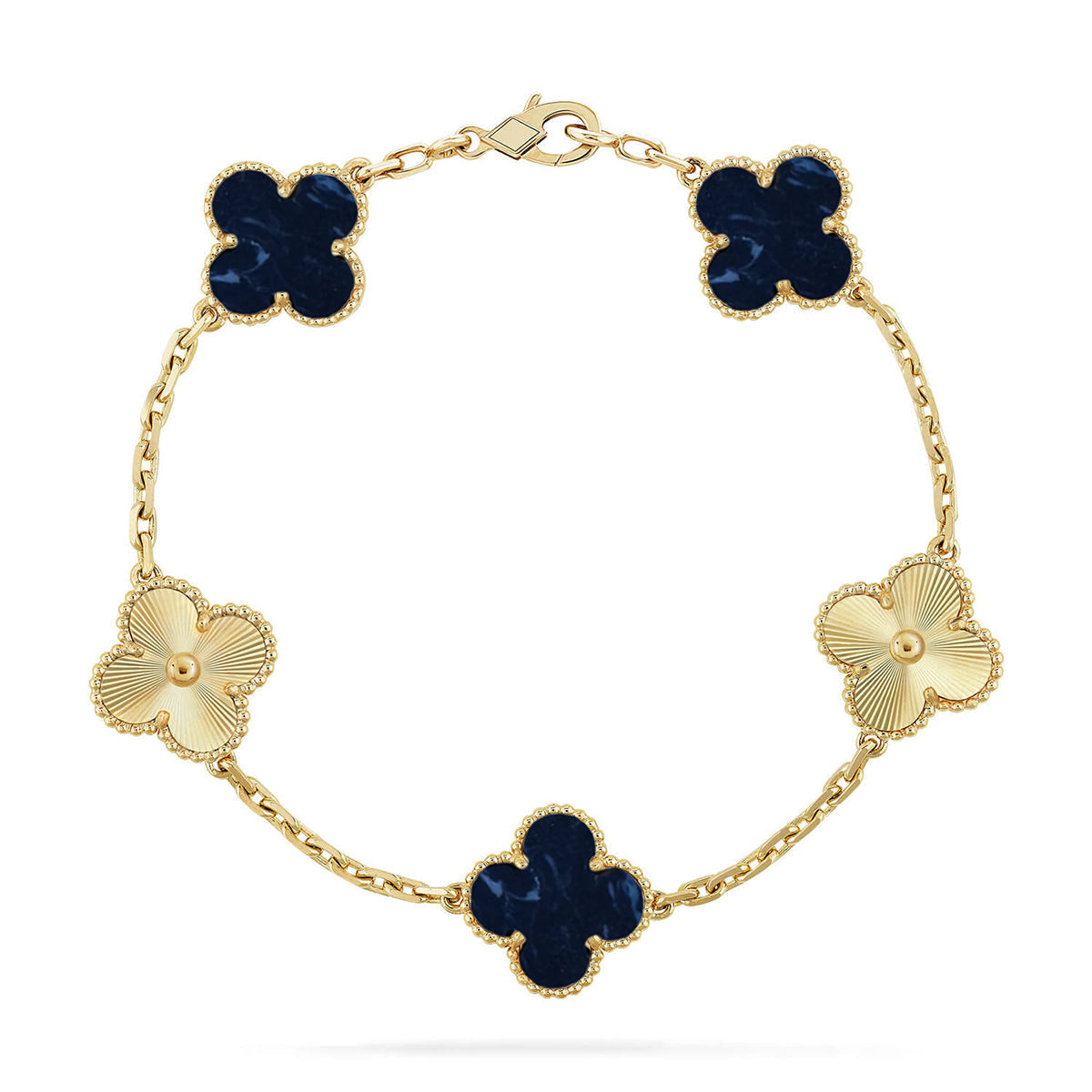 [Royal Top]CLOVER 5 MOTIF PIETERSITE BRACELET COLLECTION