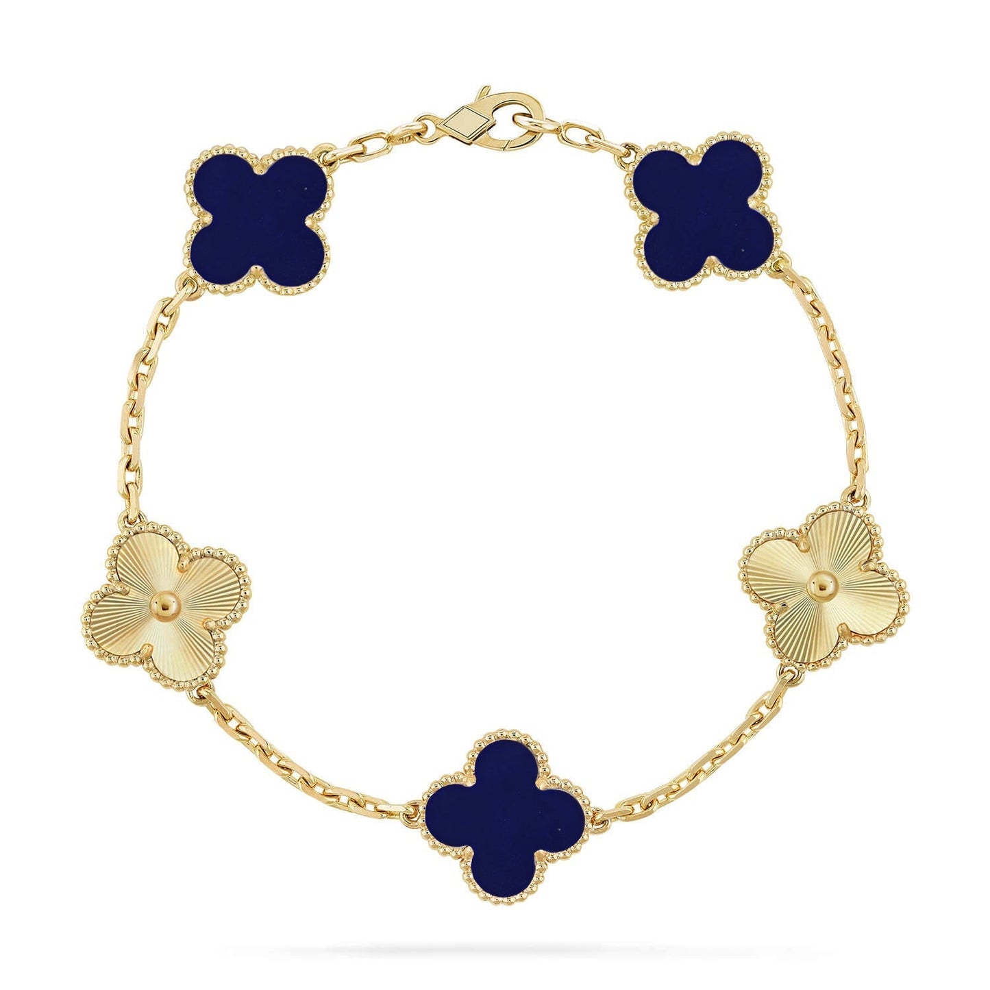 [Royal Top]CLOVER 5 MOTIF LAPIS LAZULI BRACELET COLLECTION