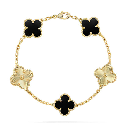 [Royal Top] CLOVER 5 MOTIF ONYXS BRACELET COLLECTION