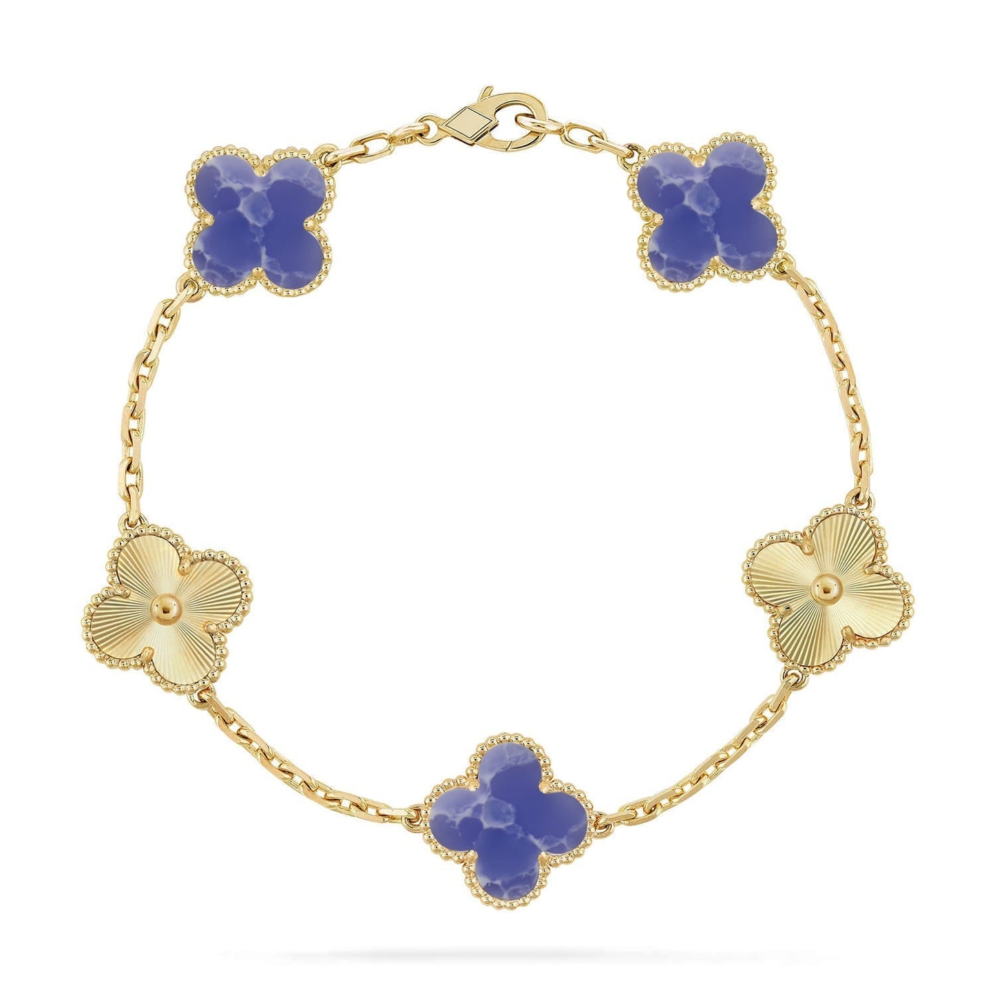 [Royal Top]CLOVER 5 MOTIF BLUE VEINS BRACELET COLLECTION