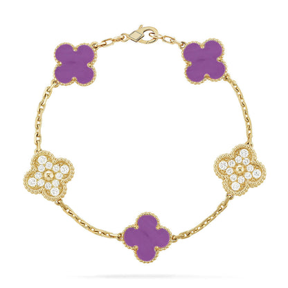 [Royal Top] CLOVER 5 MOTIF VIOLET BRACELET COLLECTION