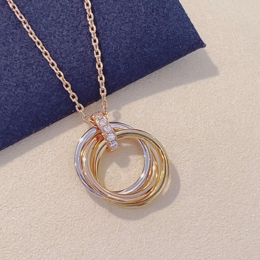 [Royal Top]TRINITY NECKLACE GOLD  DIAMONDS