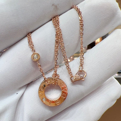 [Royal Top]LOVE NECKLACE 16MM 2 DIAMONDS