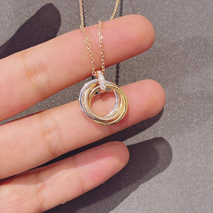 [Royal Top]TRINITY NECKLACE GOLD  DIAMONDS