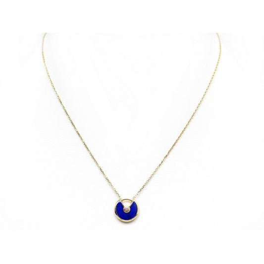 [Royal Top]AMULETTE ROSE GOLD AGATE NECKLACE
