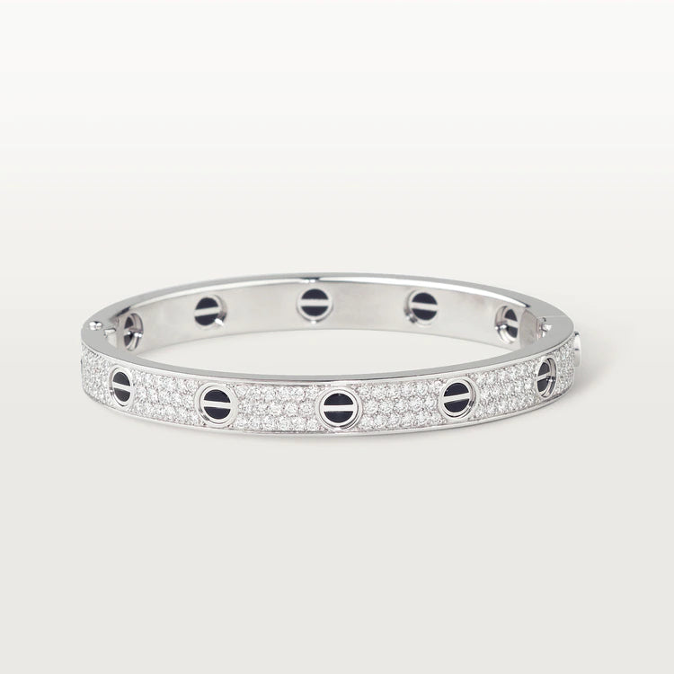 [Royal Top]LOVE BRACELET 6.1MM DIAMOND-PAVED CERAMIC