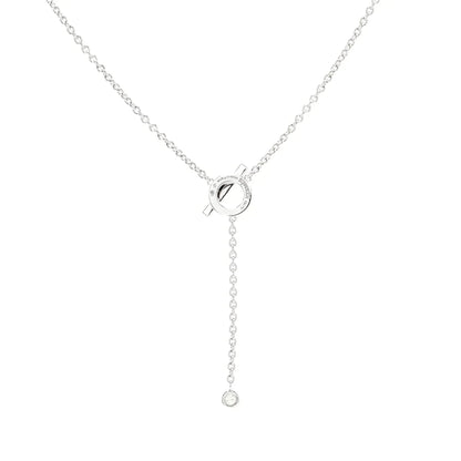 [Royal Top]FINESSE SILVER DIAMOND NECKLACE